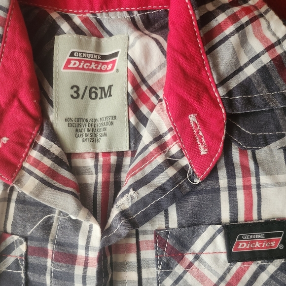 Dickies 3/6 month button down tee - Picture 2 of 3